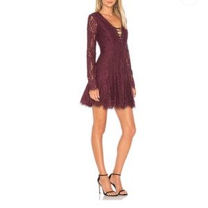 NWT Lovers + Friends Mercury Dress in Merlot